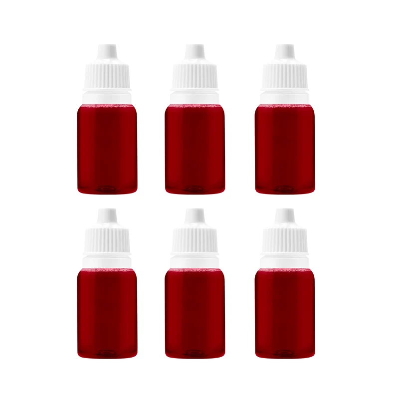 6 flesjes imitatie bloed