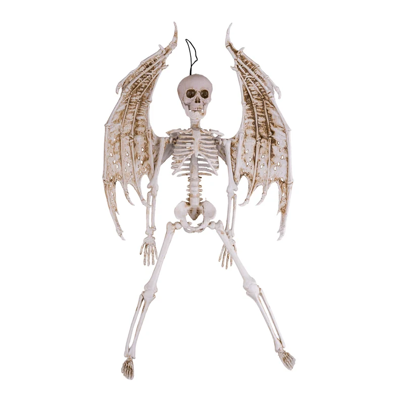 Skelet engel decoratie halloween