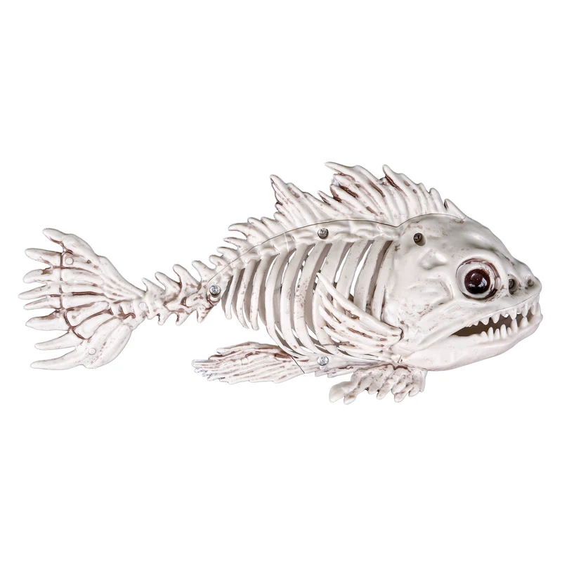 Skelet piranha decoratie