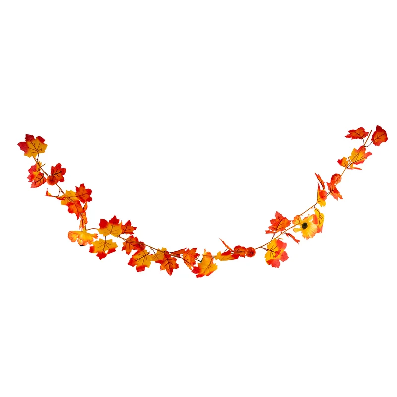 Slinger herfst pompoenen en bladeren 175cm