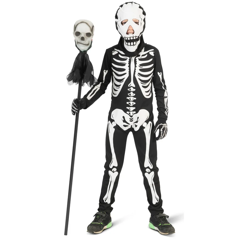 Skelet pak kinderen griezelig geraamte