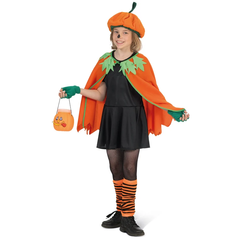 Pompoen cape voor kinderen