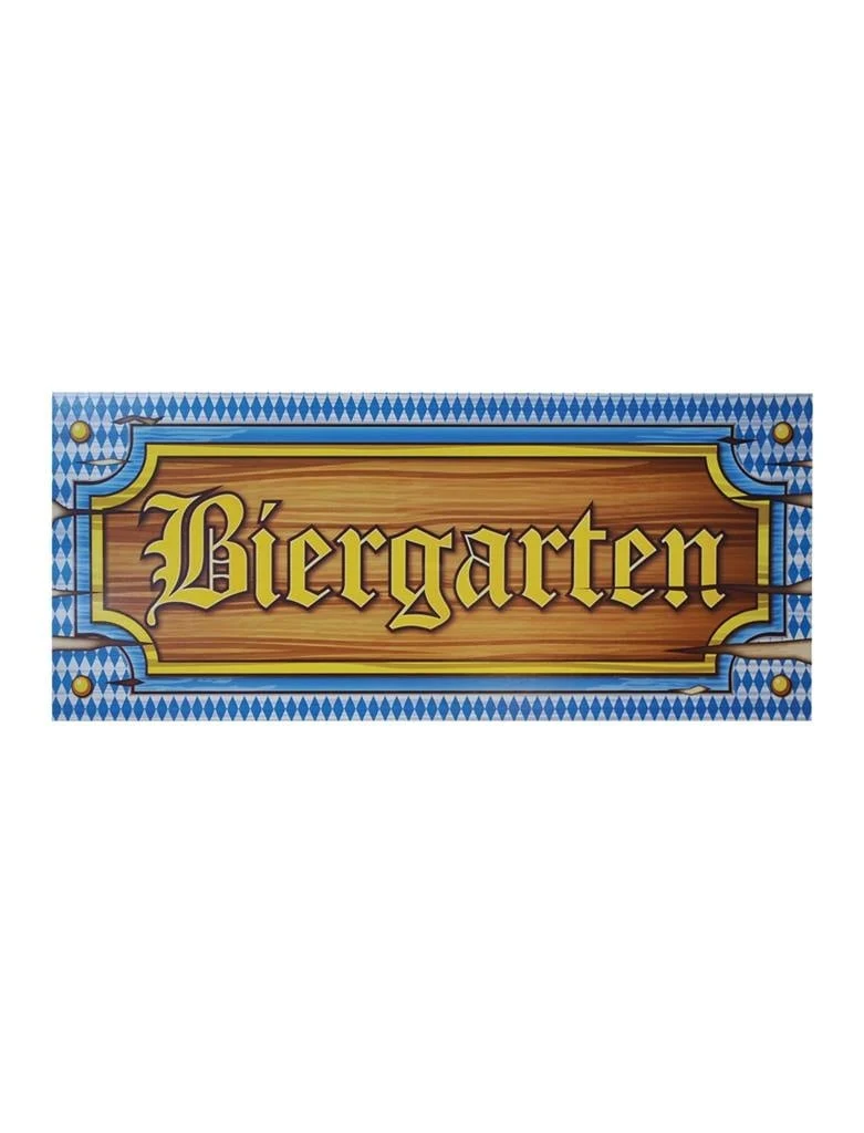Wanddecoratie Biergarten Oktoberfest (2st)