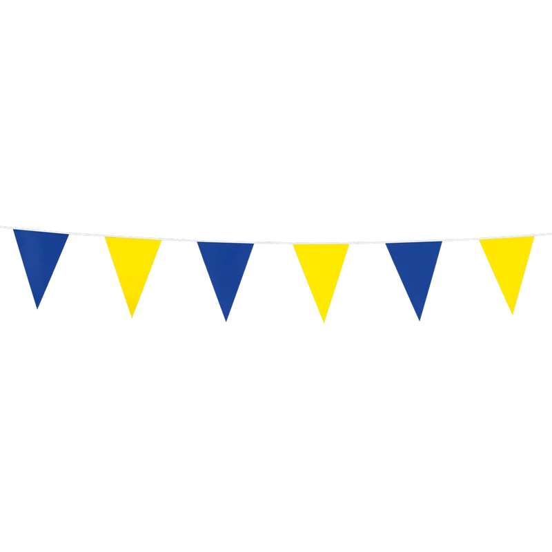 Vlaggenlijn Blauw/Geel Klein (3m)