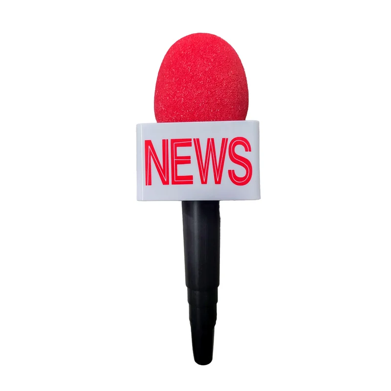 Microfoon nieuws / news rood