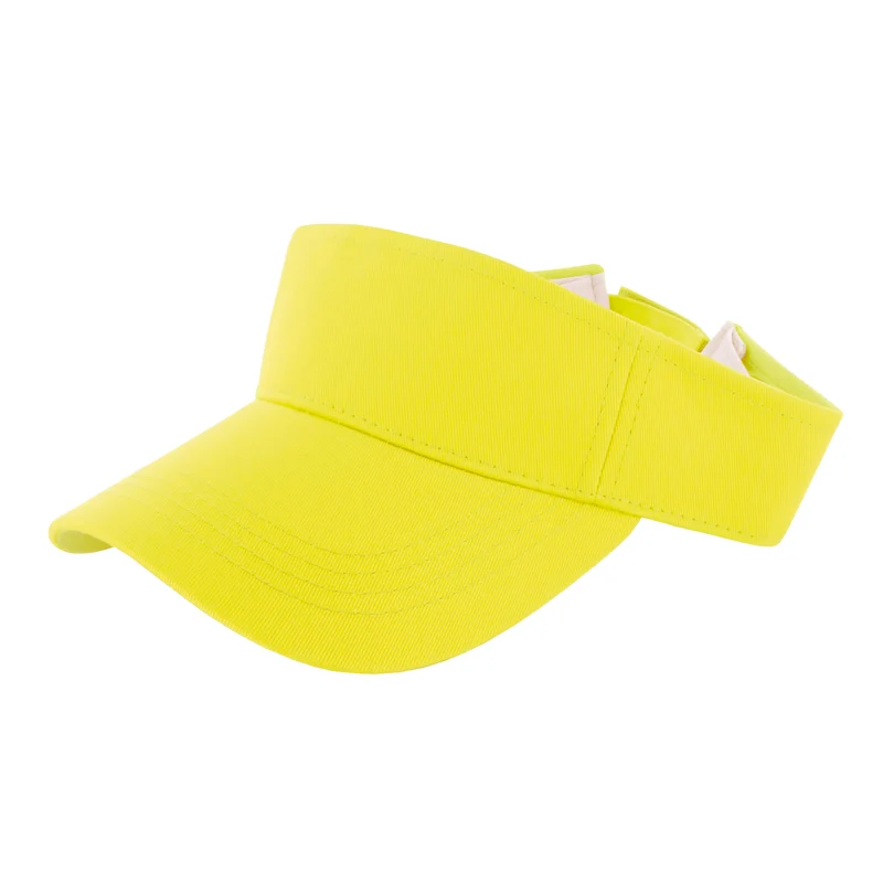Zonneklep neon geel