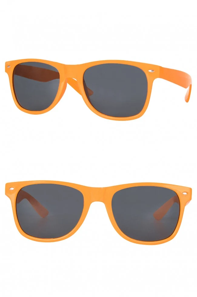 Oranje zonnebril bril Blues brother