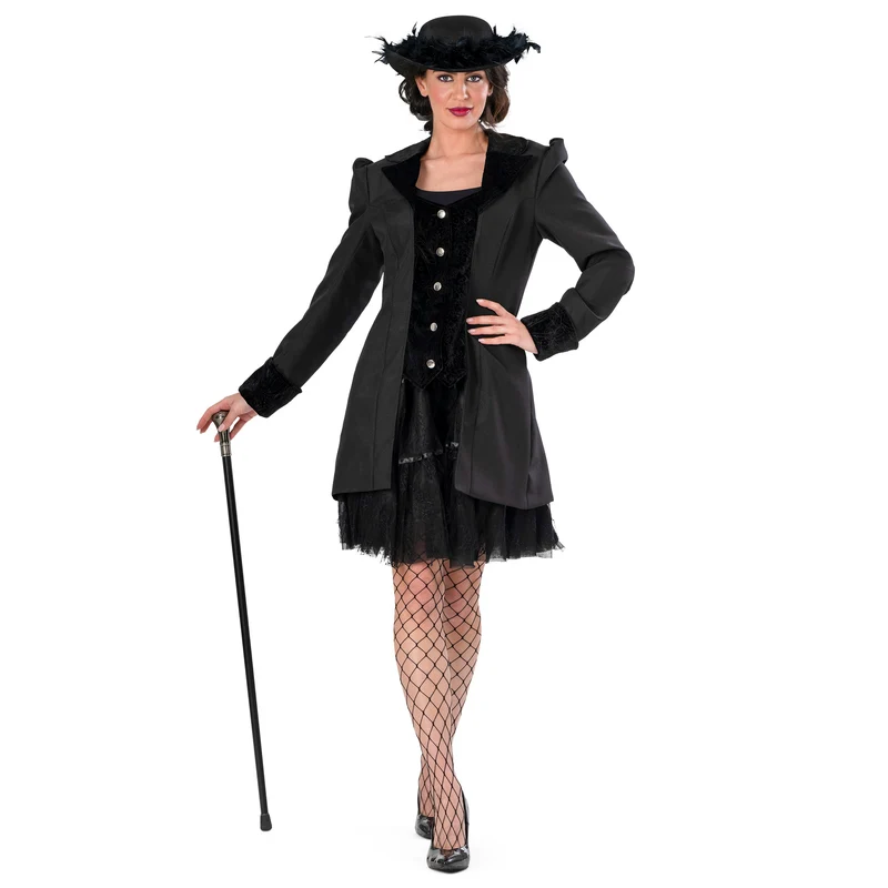 Zwarte jas Janet