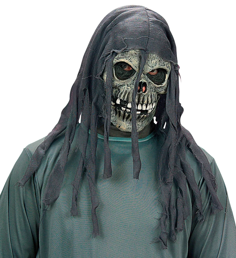 Skelet masker met haren