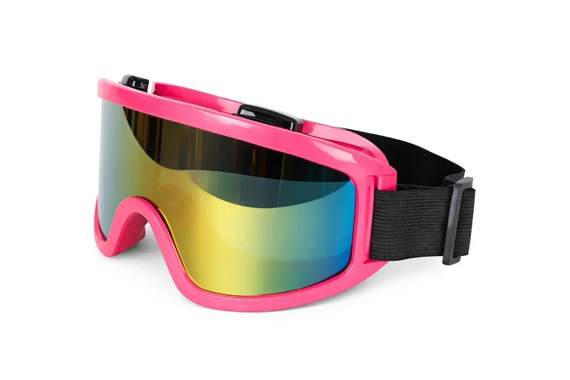 Skibril roze jaren 80 neon UV-bescherming