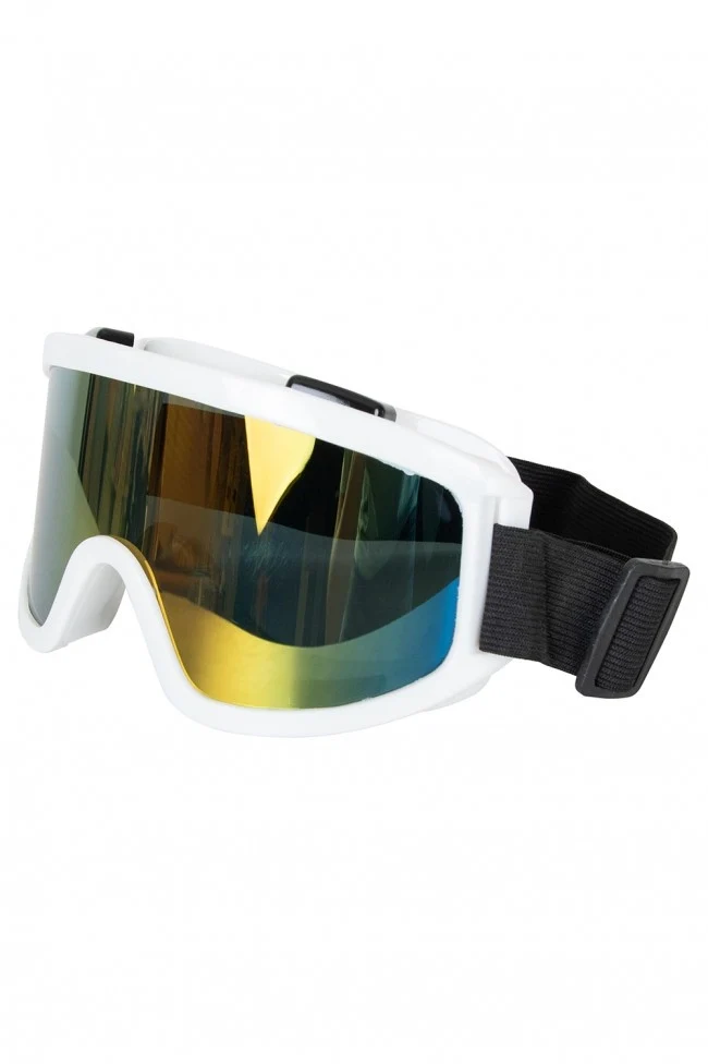 Skibril wit retro apres ski feest
