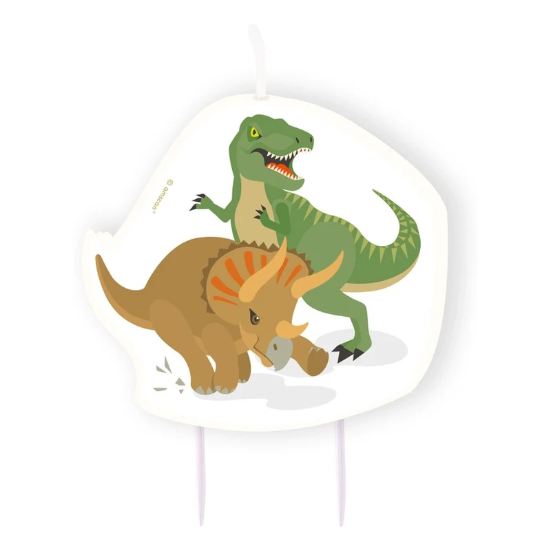 Verjaardagskaars Happy Dinosaur 10cm