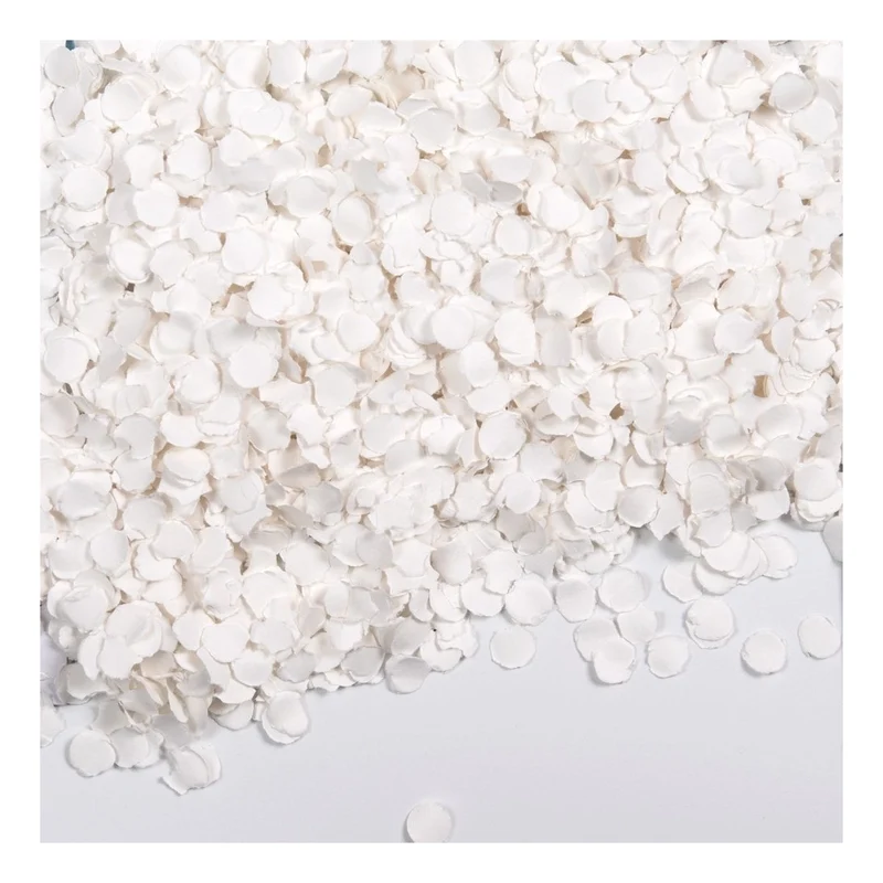 witte papieren confetti 100 gram