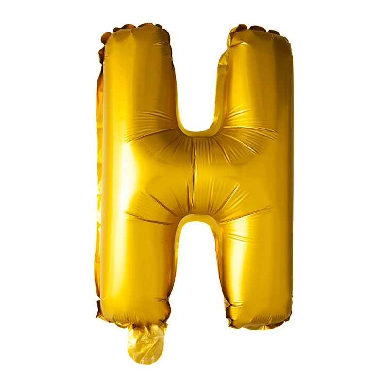 Letterballon H Goud 41cm