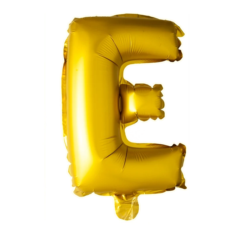 Letterballon E Goud 41 cm
