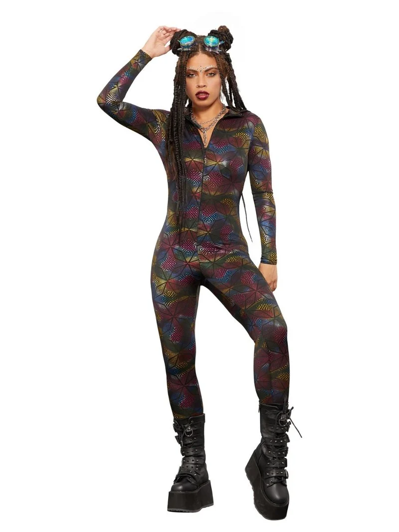 Catsuit Met Geometrische Print
