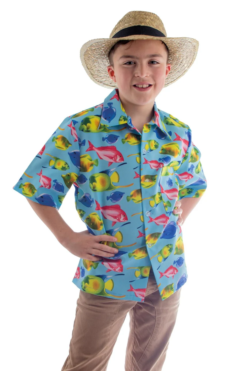 Hawaii Blouse Multikleur Vissen Kind