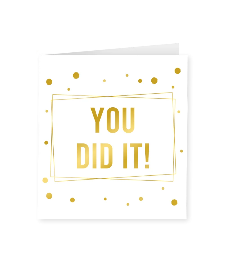 Geslaagd Wenskaart You Did It