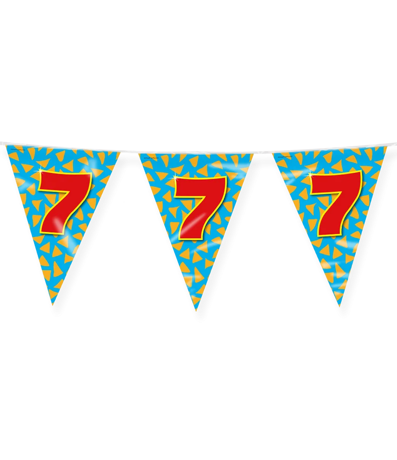 Happy Verjaardag Vlaggenlijn 7 Jaar (10m)