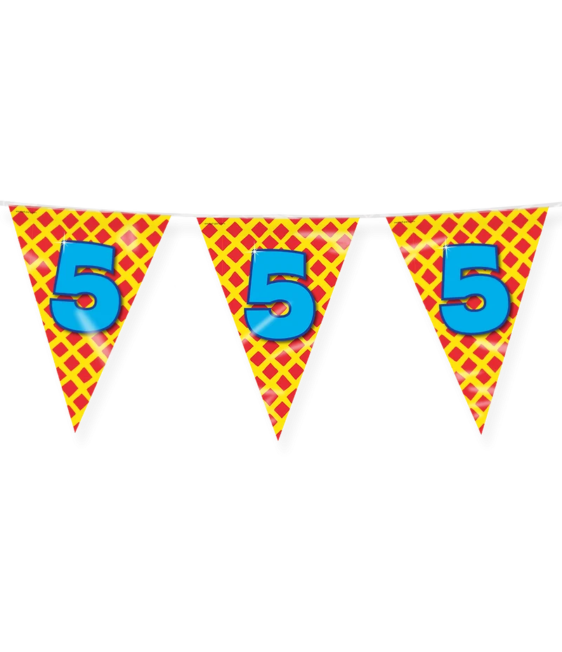 Happy Verjaardag Vlaggenlijn 5 Jaar (10m)
