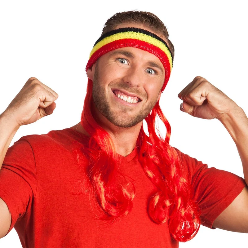 Hoofdband België met rood haar