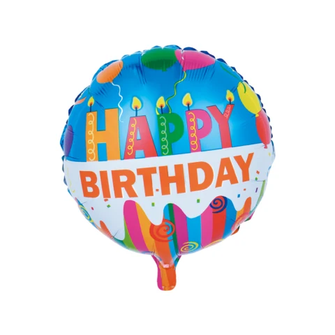 Folieballon Happy Birthday Taart (46cm)