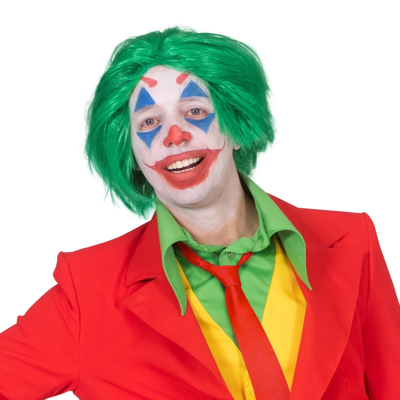Pruik Joker groen