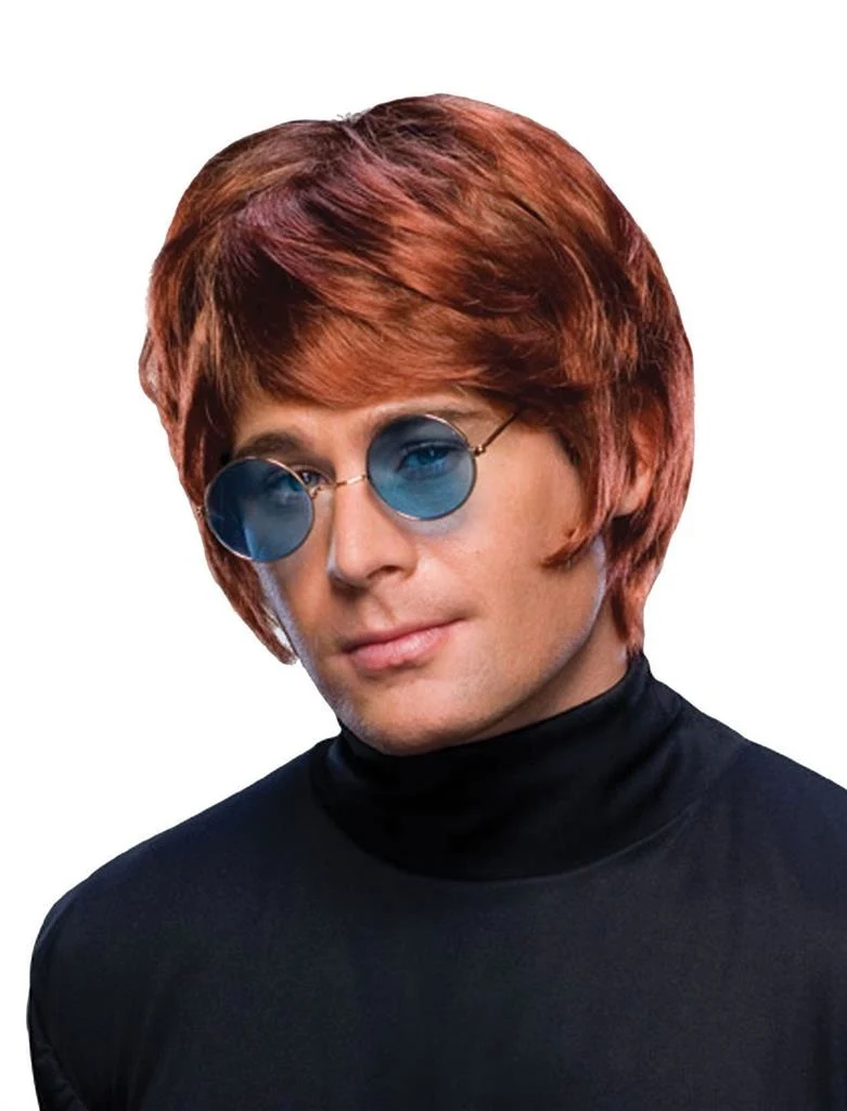 Pruik Elton bruin