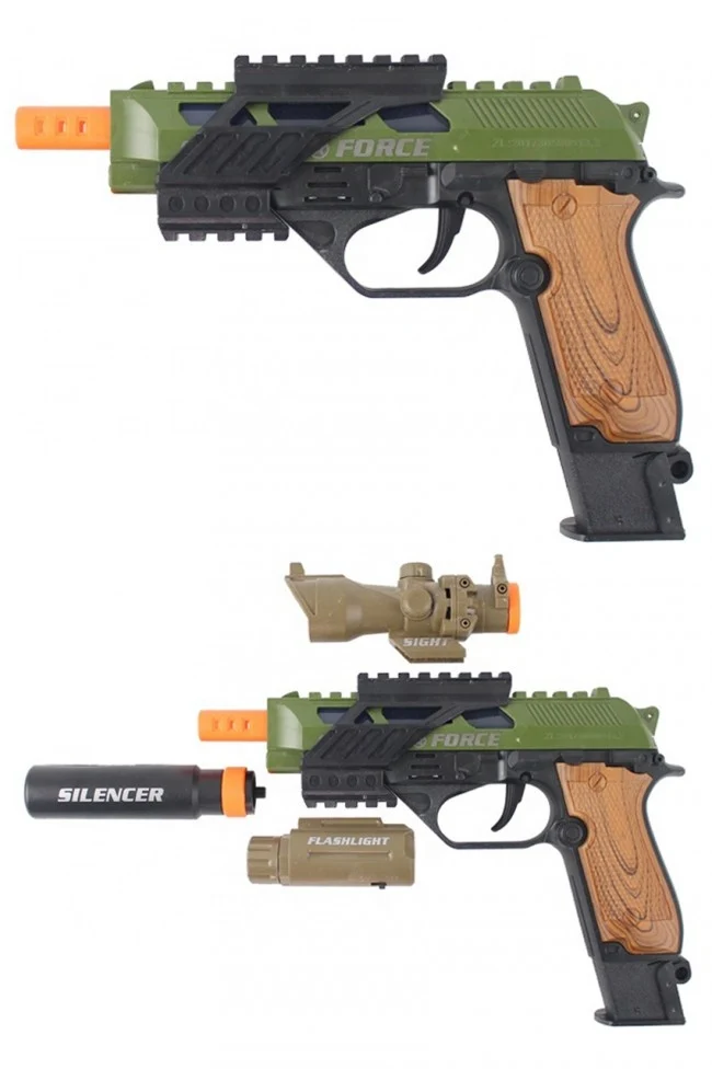 Pistool militair licht en geluid