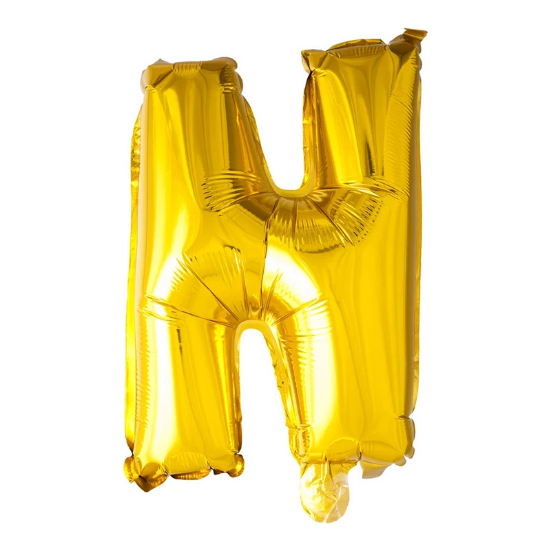 Letterballon N Goud 41cm