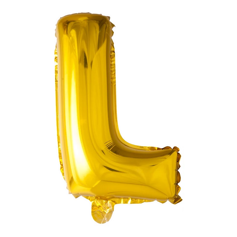 Letterballon L Goud 41cm