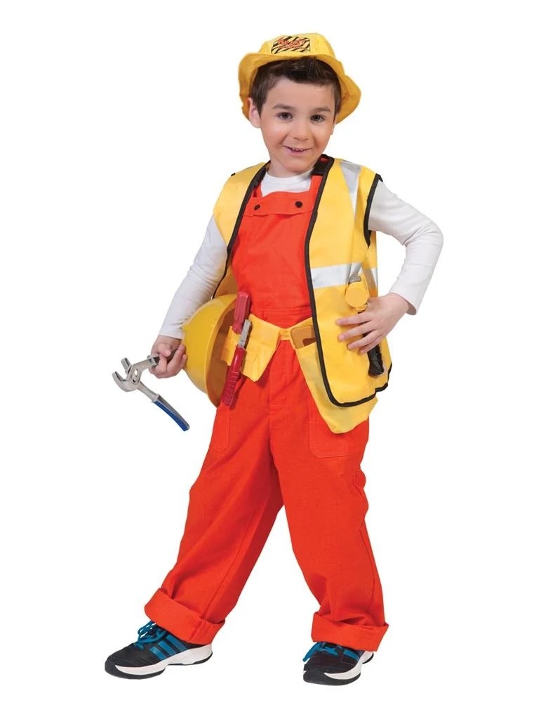 Oranje werk overalls voor kinderen