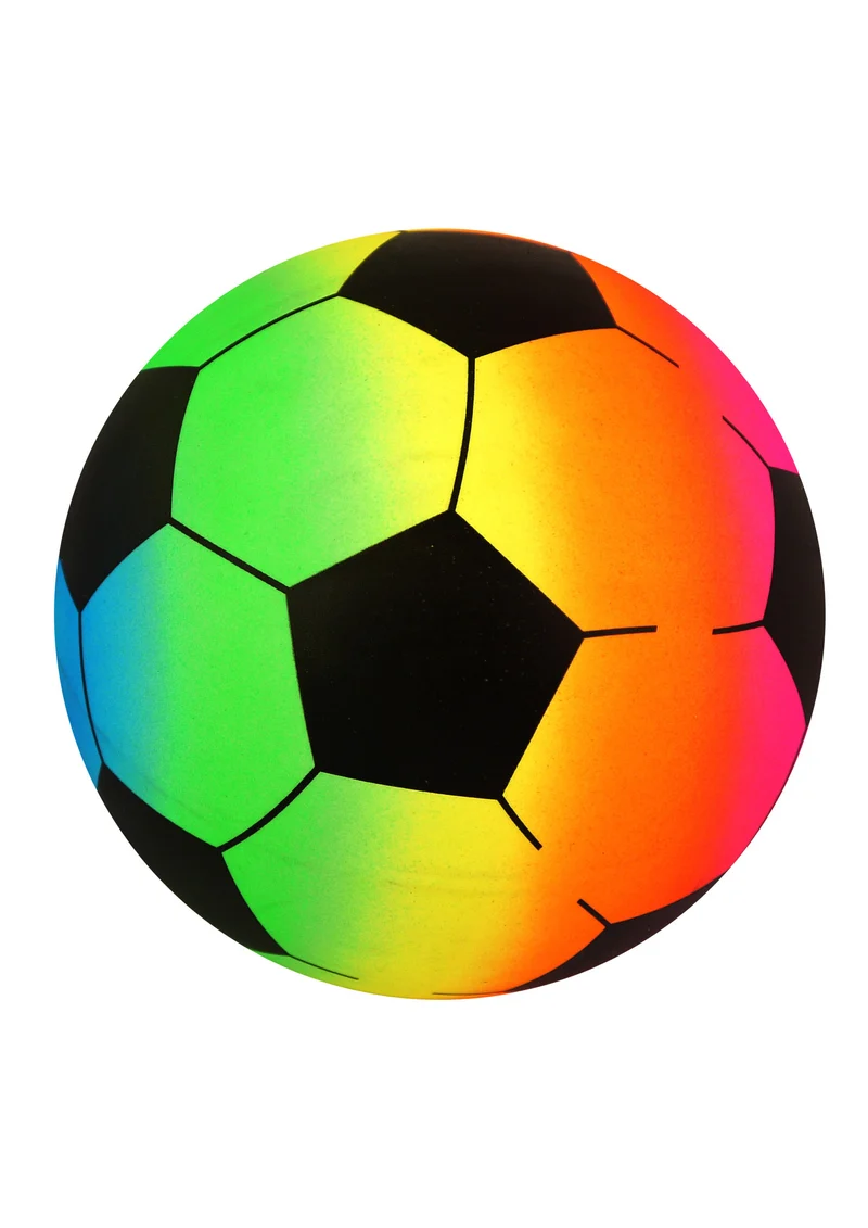 Regenboog voetbal 20cm