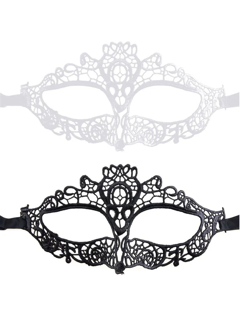 Wit oogmasker Mila met kant