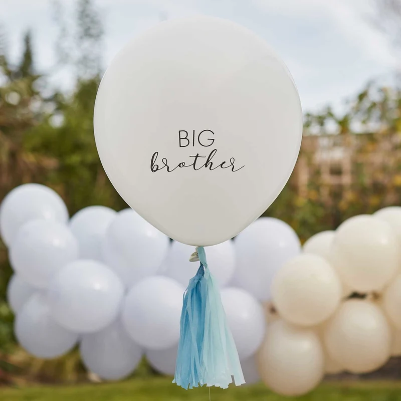 Big Brother Ballon Met Blauwe Tassels
