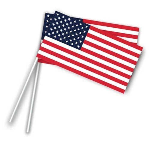 Zwaaivlaggetjes USA Amerika Op Stok (50st)