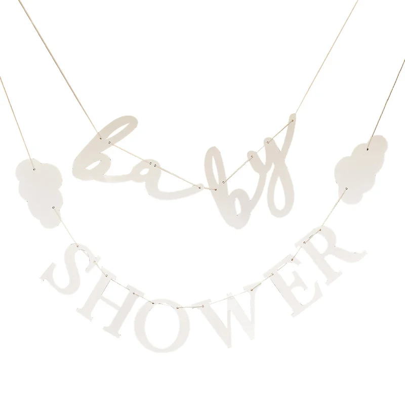 Letterslinger 'Babyshower' Met Wolken