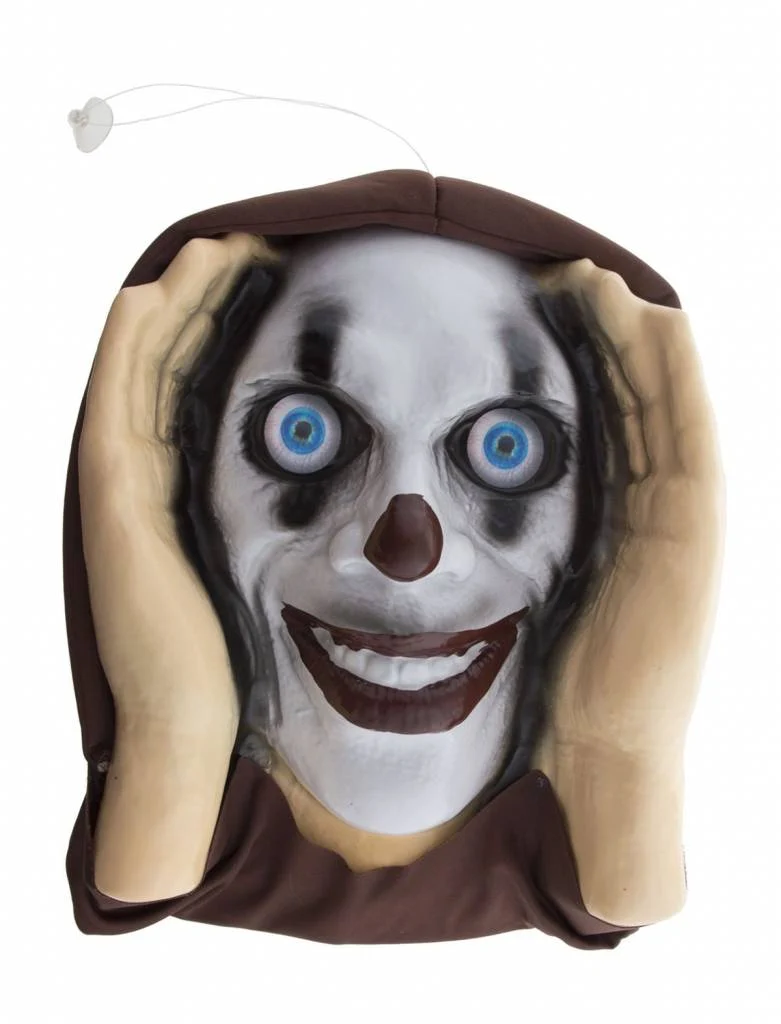 Raamdecoratie horror cl;own