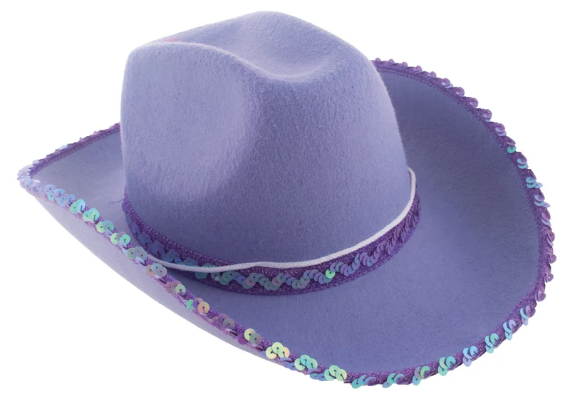 Paarse cowboyhoed Saar