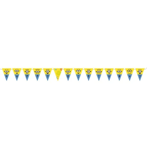 Despicable Me Minions Vlaggenlijn Happy Birthday (3,3m)