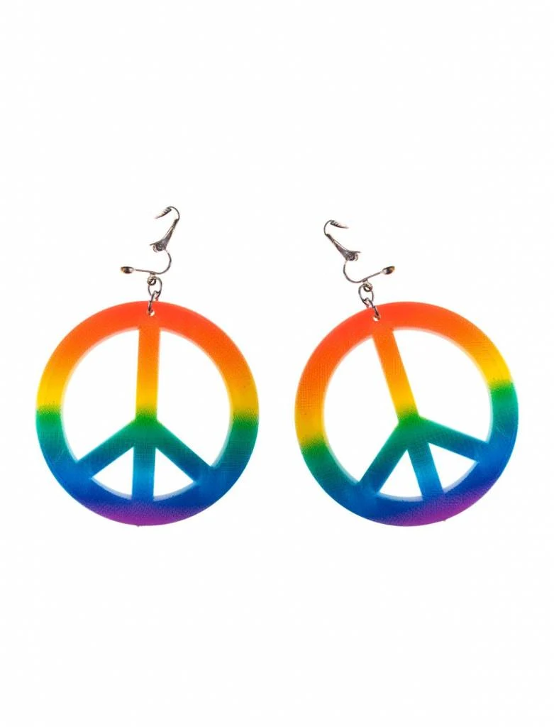 Oorbellen peace met clip