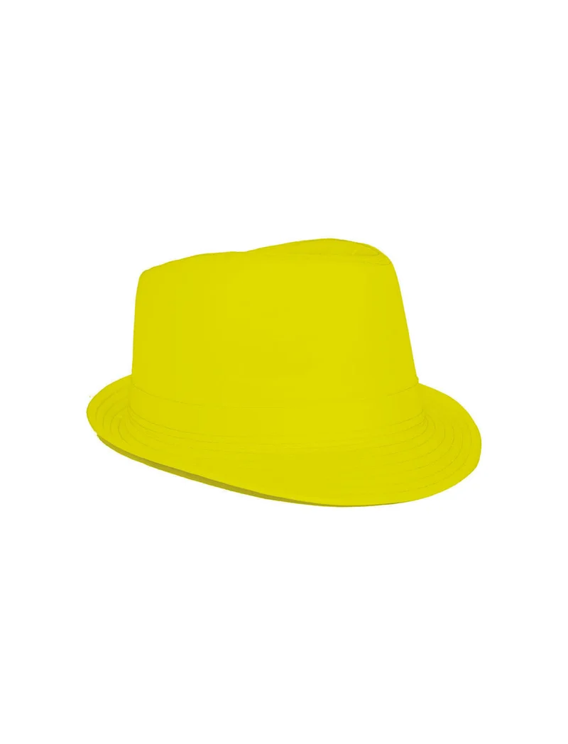 Kojak gleufhoed Marit neon geel