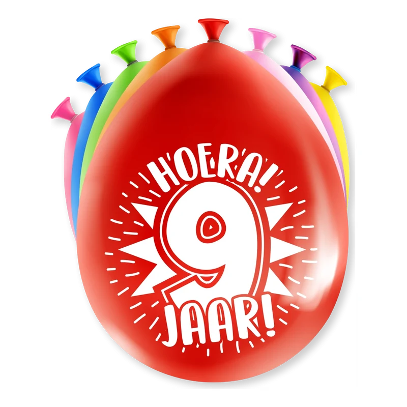 Feest Ballonnen - 9 jaar