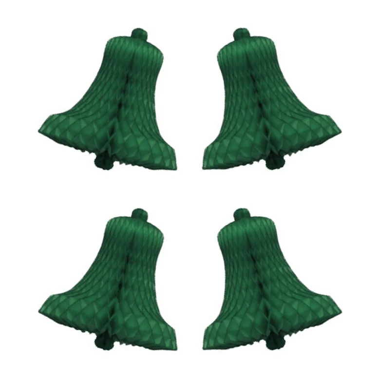 Decoratieve kerstklok 16cm (4st)