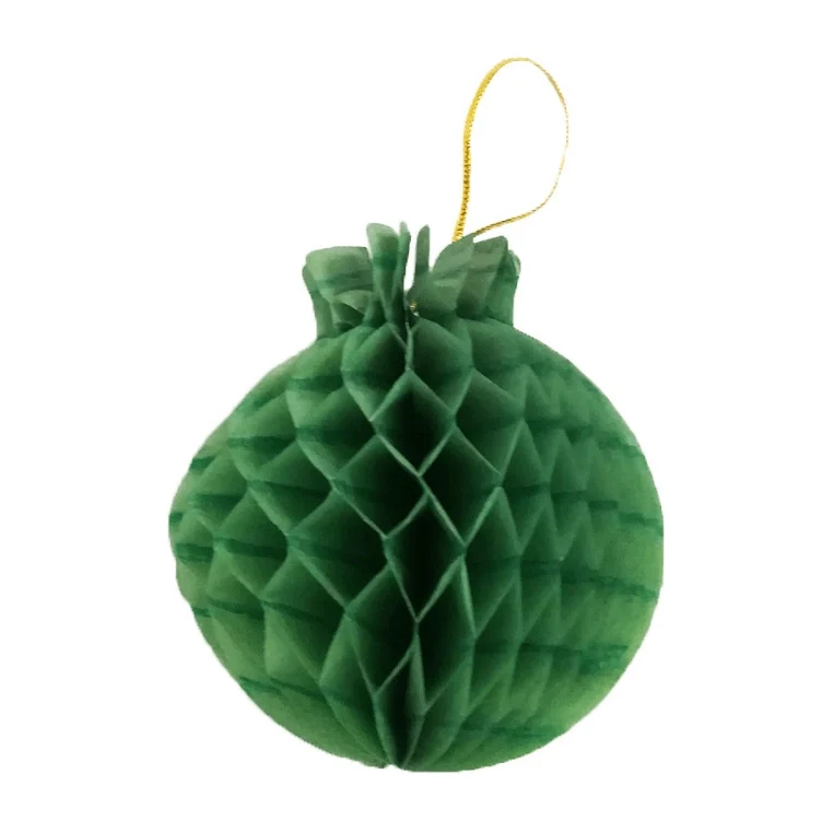 Kerstballetjes donkergroen 8 cm 4 stuks