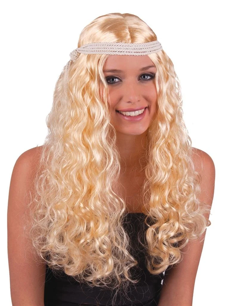 Pruik engel blond