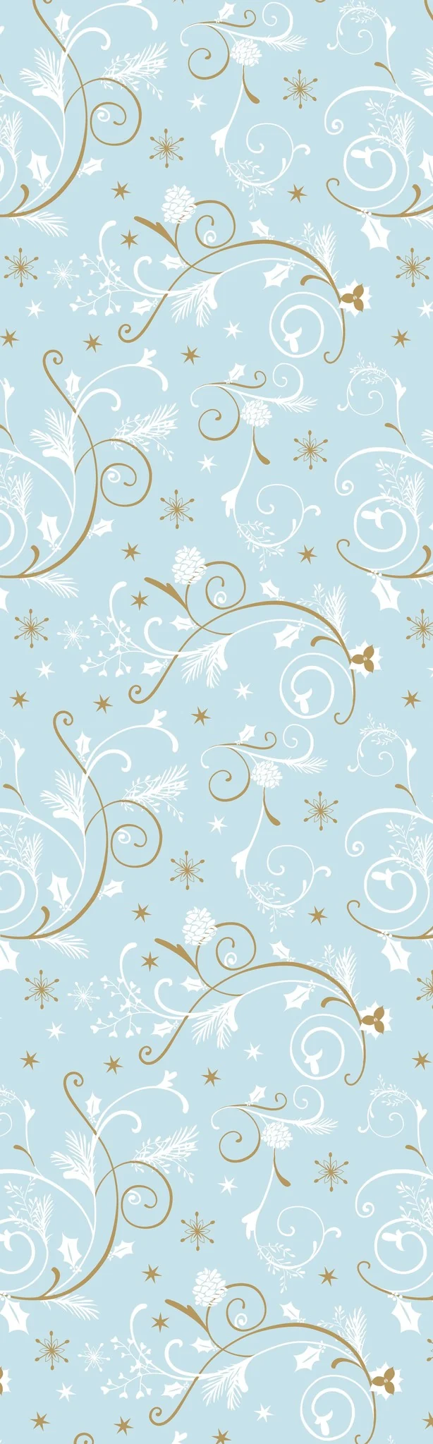 Cadeaupapier Wintertakjes Lichtblauw