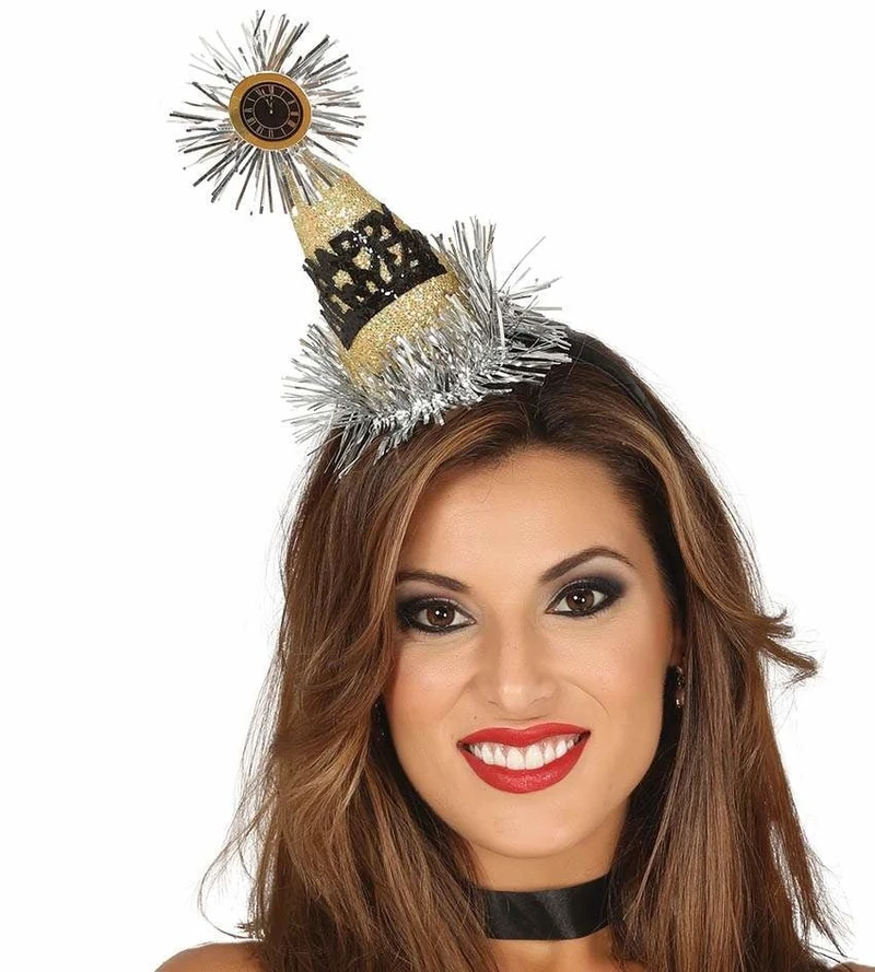 Diadeem Hoedje Happy New Year Goud