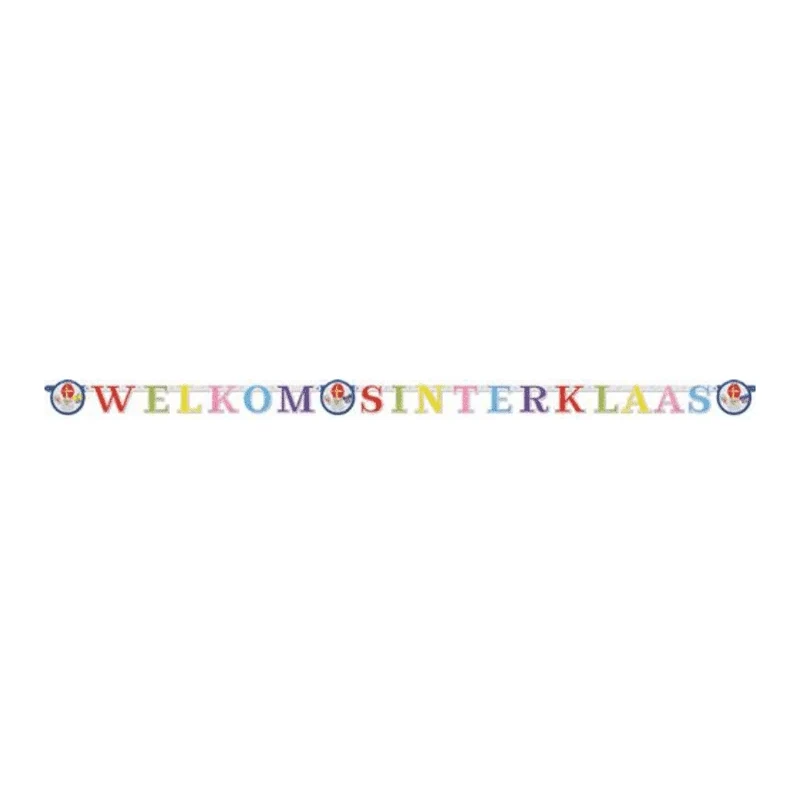 Letterslinger Sinterklaas ''Welkom Sinterklaas''