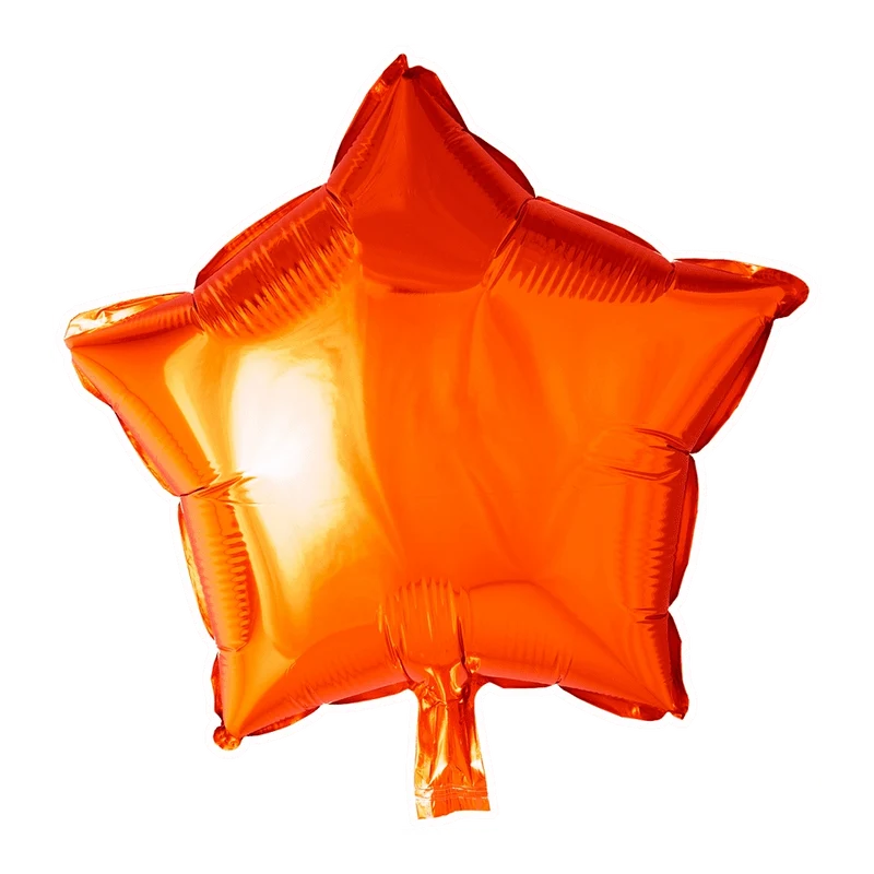 Folieballon ster - Oranje - 46cm